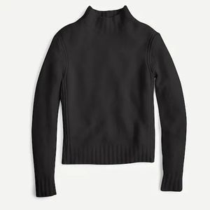 JCrew mock neck black sweater